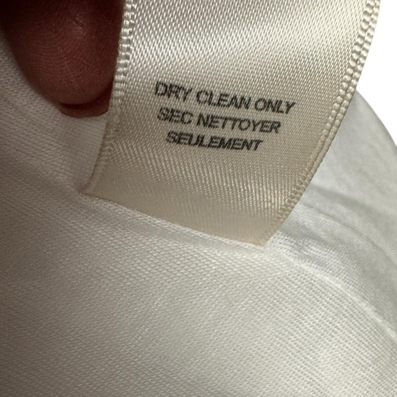 Rebecca Taylor white peplum lightweight jacket size 6 Elegant feminine - Picture 8 of 10